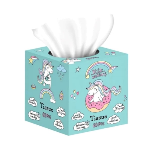 Unicorn chusteczki higieniczne 60 sztuk, produkt wegański